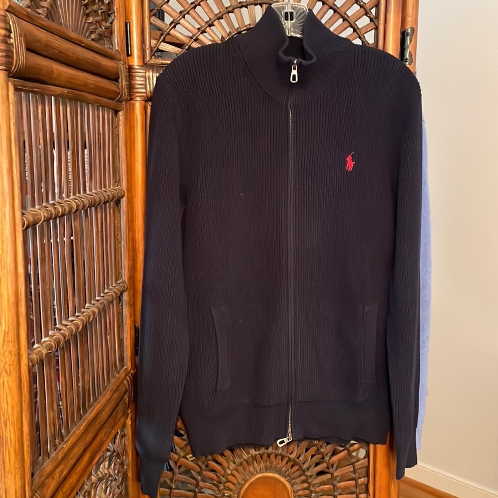 Mens size M polo by Ralph Lauren full zip sweater